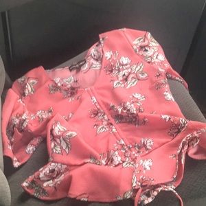 A flower printed shirt